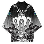 Torres Strait Islander Flag Kimono Dhari Indigenous Dotwork Pattern Art