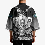Torres Strait Islander Flag Kimono Dhari Indigenous Dotwork Pattern Art