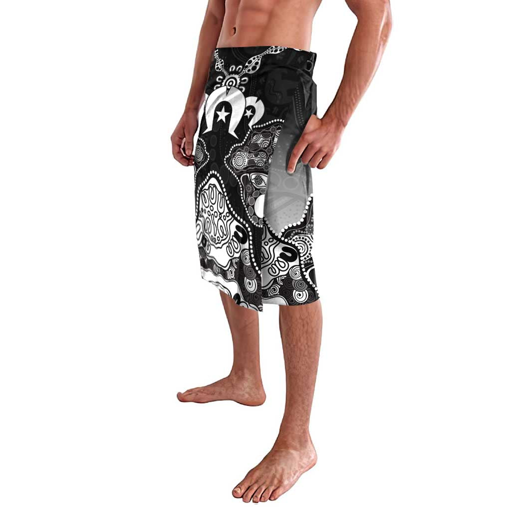 Torres Strait Islander Flag Lavalava Dhari Indigenous Dotwork Pattern Art