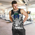 Torres Strait Islander Flag Men Tank Top Dhari Indigenous Dotwork Pattern Art