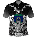 Torres Strait Islander Flag Polo Shirt Dhari Indigenous Dotwork Pattern Art