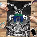 Torres Strait Islander Flag Puzzle Dhari Indigenous Dotwork Pattern Art