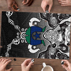Torres Strait Islander Flag Puzzle Dhari Indigenous Dotwork Pattern Art