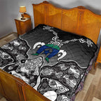 Torres Strait Islander Flag Quilt Dhari Indigenous Dotwork Pattern Art