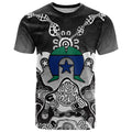 Torres Strait Islander Flag T Shirt Dhari Indigenous Dotwork Pattern Art