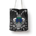 Torres Strait Islander Flag Tote Bag Dhari Indigenous Dotwork Pattern Art