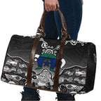 Torres Strait Islander Flag Travel Bag Dhari Indigenous Dotwork Pattern Art