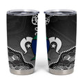 Torres Strait Islander Flag Tumbler Cup Dhari Indigenous Dotwork Pattern Art