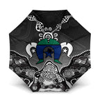Torres Strait Islander Flag Umbrella Dhari Indigenous Dotwork Pattern Art