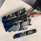 Torres Strait Islander Flag Umbrella Dhari Indigenous Dotwork Pattern Art