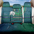 Torres Strait Islands Back Car Seat Cover Dhari Emblem Vibrant Teal Indigenous
