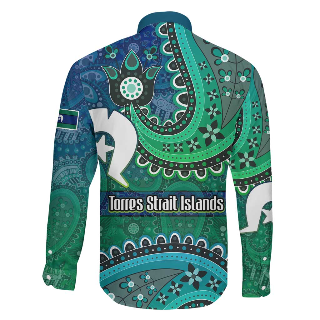 Torres Strait Islands Family Matching Off Shoulder Maxi Dress and Hawaiian Shirt Dhari Emblem Vibrant Teal Indigenous