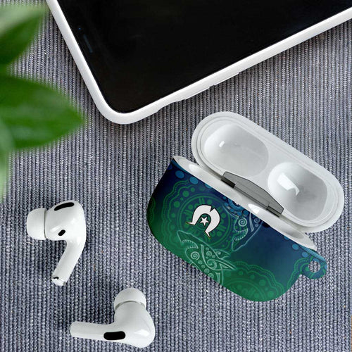 Torres Strait Islands AirPods Case Shark Indigenous Australian Tribal Dot Art