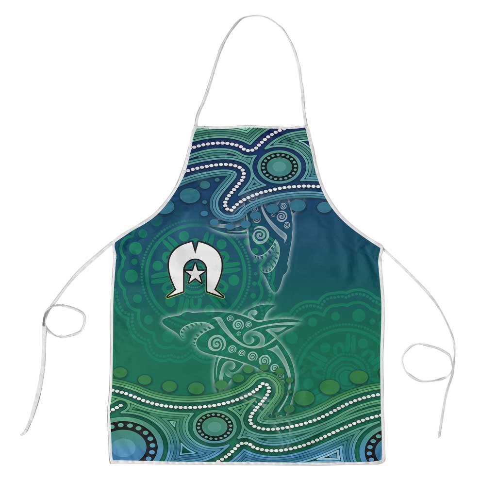 Torres Strait Islands Apron Shark Indigenous Australian Tribal Dot Art