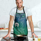 Torres Strait Islands Apron Shark Indigenous Australian Tribal Dot Art