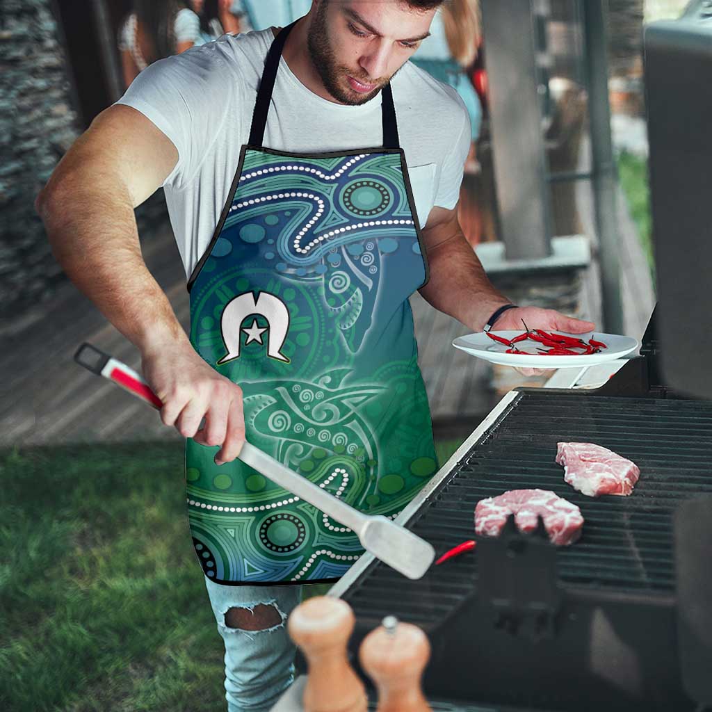 Torres Strait Islands Apron Shark Indigenous Australian Tribal Dot Art