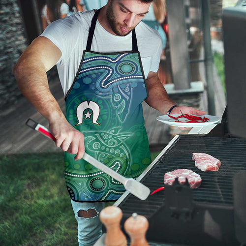 Torres Strait Islands Apron Shark Indigenous Australian Tribal Dot Art