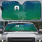 Torres Strait Islands Auto Sun Shade Shark Indigenous Australian Tribal Dot Art