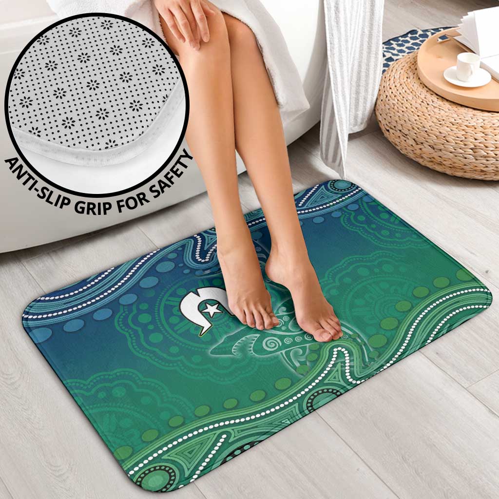 Torres Strait Islands Bathroom Set Shark Indigenous Australian Tribal Dot Art