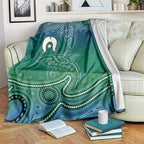 Torres Strait Islands Blanket Shark Indigenous Australian Tribal Dot Art