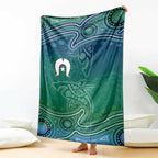 Torres Strait Islands Blanket Shark Indigenous Australian Tribal Dot Art