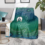 Torres Strait Islands Blanket Shark Indigenous Australian Tribal Dot Art