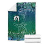 Torres Strait Islands Blanket Shark Indigenous Australian Tribal Dot Art