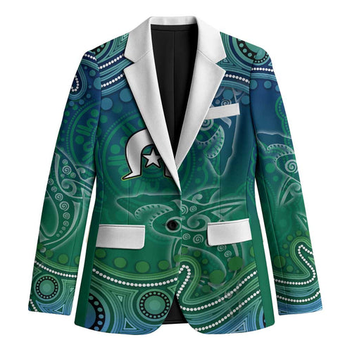 Torres Strait Islands Blazer Shark Indigenous Australian Tribal Dot Art