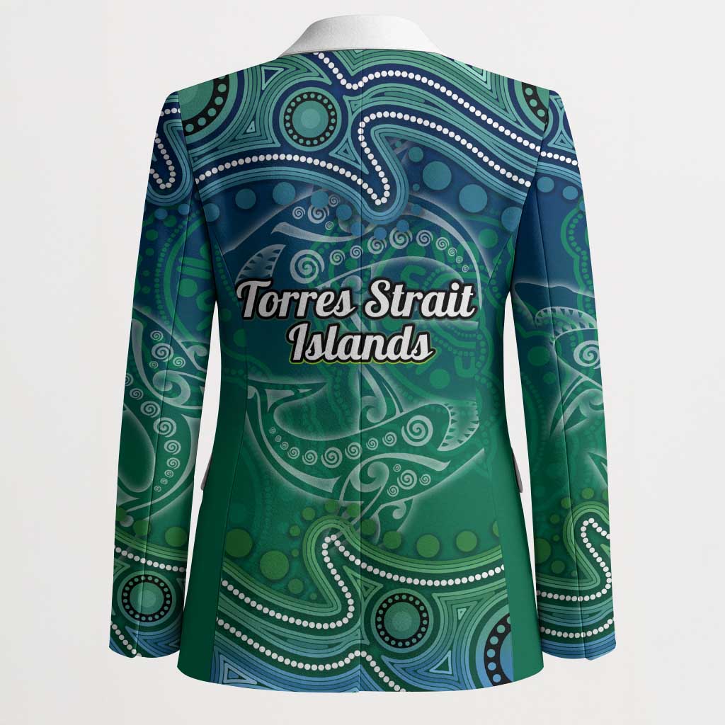 Torres Strait Islands Blazer Shark Indigenous Australian Tribal Dot Art