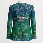 Torres Strait Islands Blazer Shark Indigenous Australian Tribal Dot Art