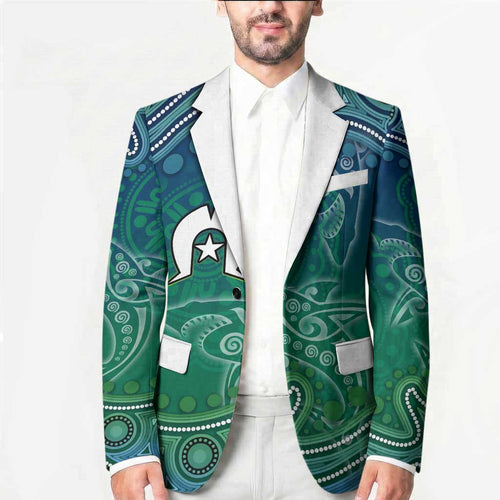 Torres Strait Islands Blazer Shark Indigenous Australian Tribal Dot Art