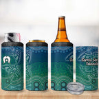 Torres Strait Islands 4 in 1 Can Cooler Tumbler Shark Indigenous Australian Tribal Dot Art