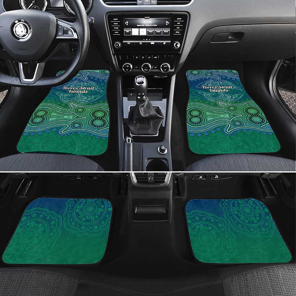 Torres Strait Islands Car Mats Shark Indigenous Australian Tribal Dot Art