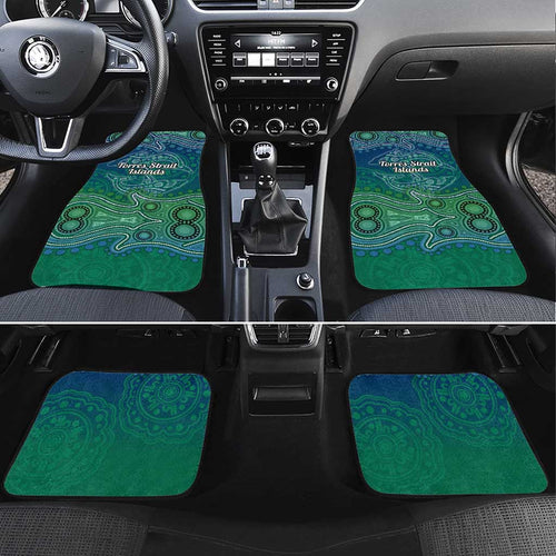 Torres Strait Islands Car Mats Shark Indigenous Australian Tribal Dot Art