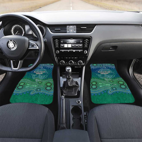Torres Strait Islands Car Mats Shark Indigenous Australian Tribal Dot Art