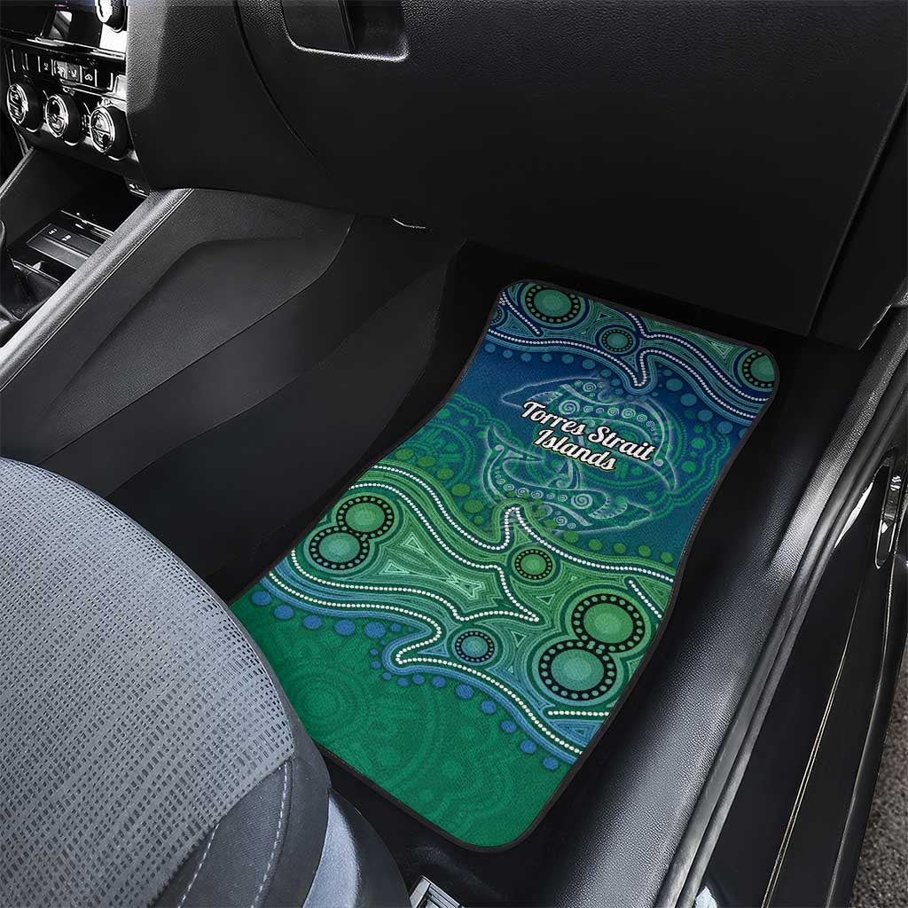 Torres Strait Islands Car Mats Shark Indigenous Australian Tribal Dot Art