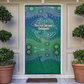 Torres Strait Islands Door Cover Shark Indigenous Australian Tribal Dot Art