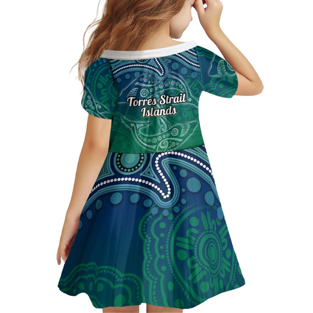 Torres Strait Islands Family Matching Mermaid Dress and Hawaiian Shirt Shark Indigenous Australian Tribal Dot Art