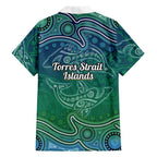 Torres Strait Islands Family Matching Mermaid Dress and Hawaiian Shirt Shark Indigenous Australian Tribal Dot Art