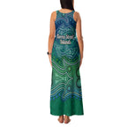 Torres Strait Islands Family Matching Tank Maxi Dress and Hawaiian Shirt Shark Indigenous Australian Tribal Dot Art