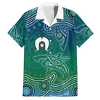 Torres Strait Islands Hawaiian Shirt Shark Indigenous Australian Tribal Dot Art