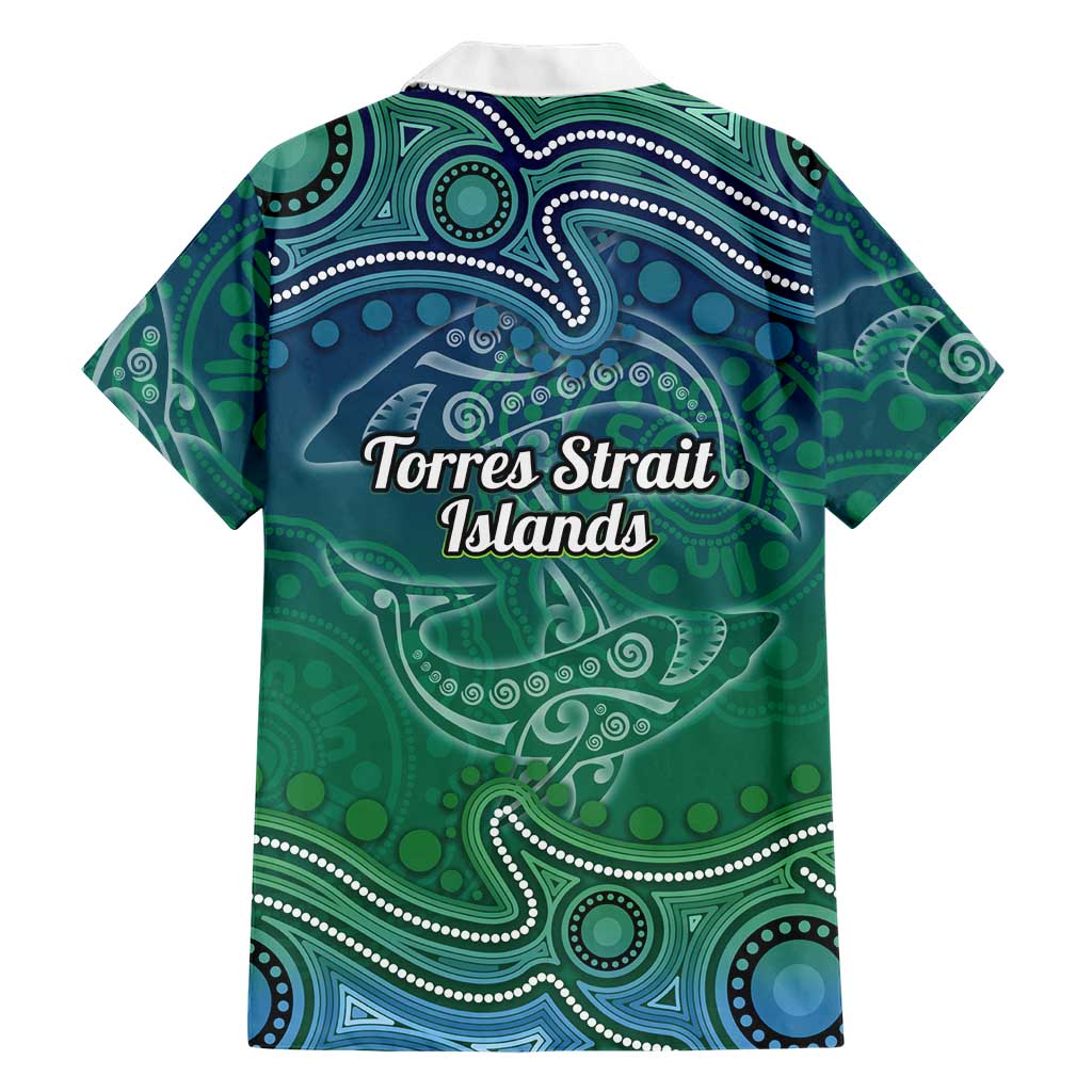 Torres Strait Islands Hawaiian Shirt Shark Indigenous Australian Tribal Dot Art