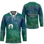 Torres Strait Islands Hockey Jersey Shark Indigenous Australian Tribal Dot Art
