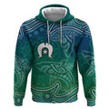 Torres Strait Islands Hoodie Shark Indigenous Australian Tribal Dot Art
