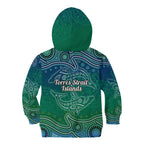 Torres Strait Islands Kid Hoodie Shark Indigenous Australian Tribal Dot Art