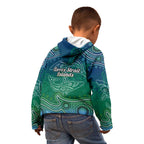 Torres Strait Islands Kid Hoodie Shark Indigenous Australian Tribal Dot Art