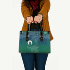 Torres Strait Islands Leather Bag Shark Indigenous Australian Tribal Dot Art