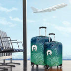 Torres Strait Islands Luggage Cover Shark Indigenous Australian Tribal Dot Art