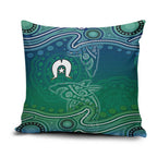 Torres Strait Islands Pillow Cover Shark Indigenous Australian Tribal Dot Art