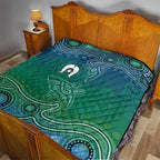Torres Strait Islands Quilt Shark Indigenous Australian Tribal Dot Art